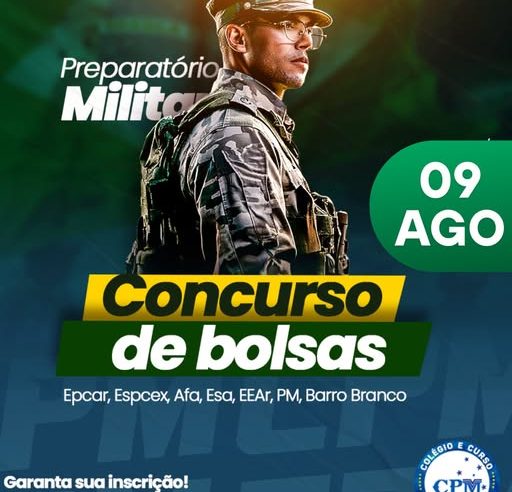 CONCURSO DE BOLSAS PREPARATÓRIO MILITAR